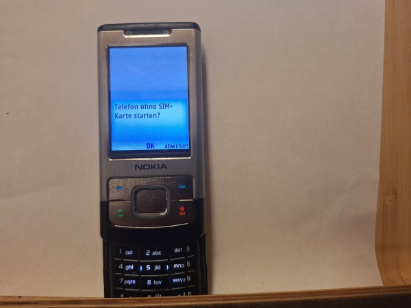 Handy  Nokia 6500 slide silber (Ohne Simlock) Smartphone