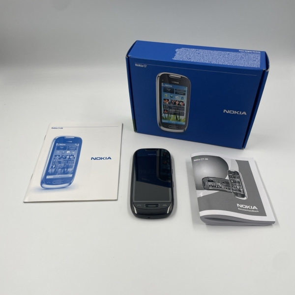 Nokia C7-00 8GB Smartphone Schwarz – OVP komplett – Super Zustand