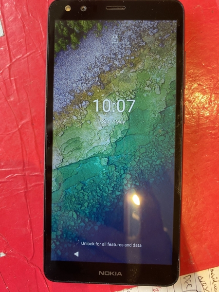 NOKIA C01 PLUS 16GB 1GB RAM SIM schwarz Android -passwordlocked- Smartphone