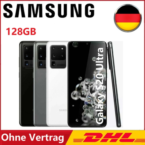 Neu Samsung Galaxy S20 Ultra 12+128GB (5G) G988U Smartphone Handys Ohne Vertrag