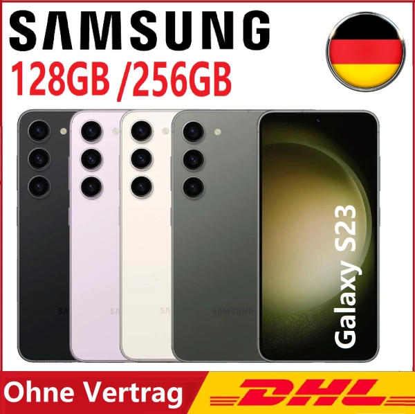Neu Versiegelt Samsung Galaxy S23 5G Smartphone Handys 128GB/256GB Ohne Vertrag