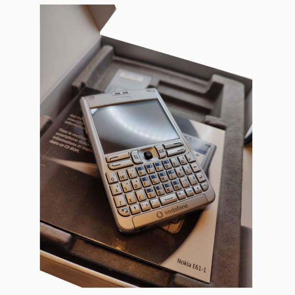 Nokia E61 3G Single Sim 64MB Silber QWERTY E61 Fabrik entsperrt