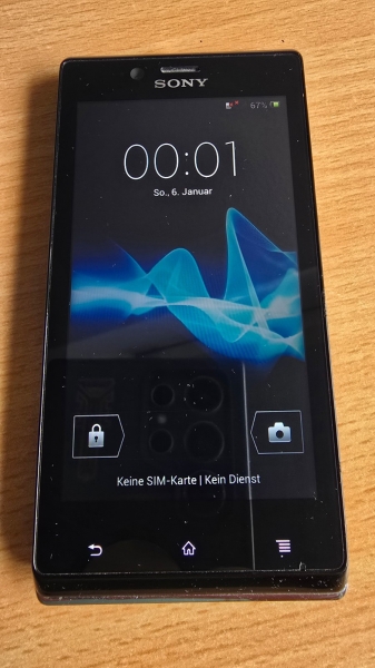 Sony  Xperia J ST26i – 4GB – Schwarz (Ohne Simlock) Smartphone