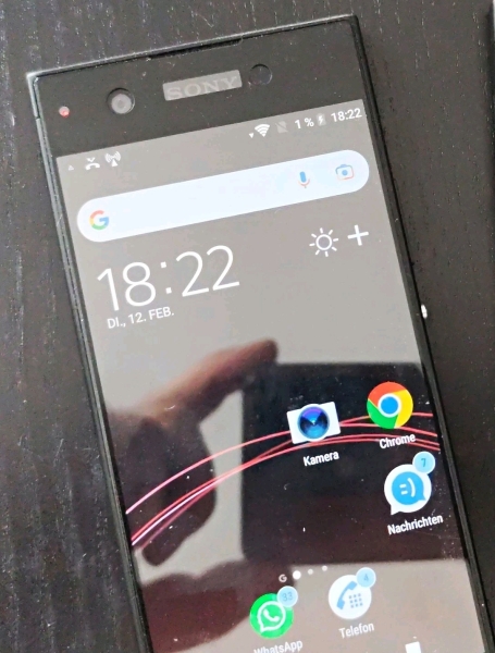 Sony Xperia XA1 Android Smartphone 16GB Schwarz Bar-Handy im klassischen Design