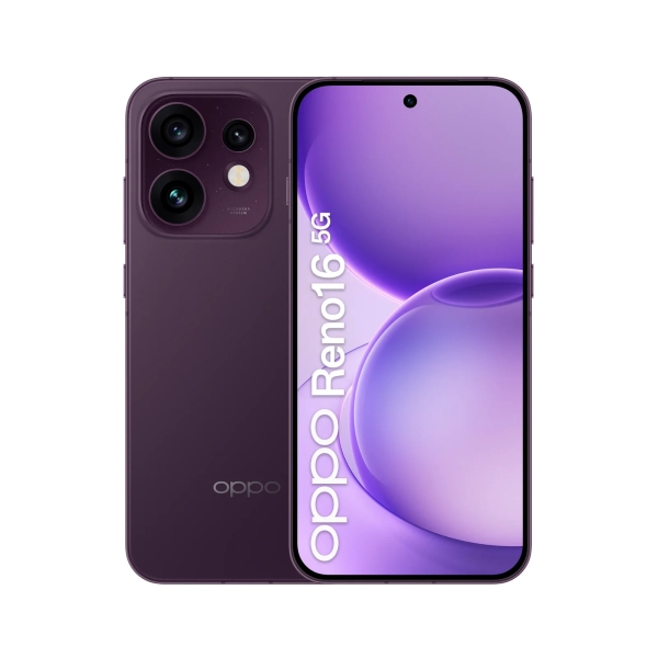 Handy Smartphone OPPO Reno16 5G 6,32″ Dual Sim 8+512GB Purple Black