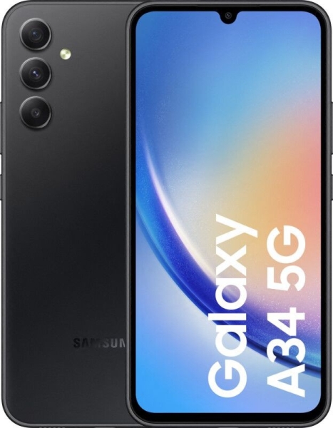 SAMSUNG Galaxy A34 5G 128GB Graphite – Sehr Gut – Smartphone