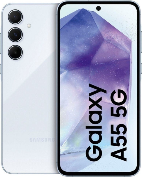 SAMSUNG Galaxy A55 5G 128GB IceBlue – Sehr Gut – Smartphone