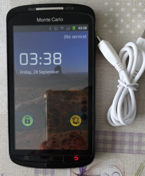 Orange Monte Carlo ZTE Skate Android Smartphone schwarz funktionstüchtig