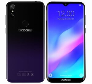 Smartphone Doogee Y8 Plus Lila ohne Simlock Garantie | Kleiner Rückseitenriss