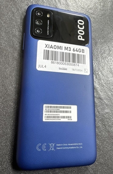 Neu Xiaomi POCO M3 blau 64GB 4GB Dual-SIM entsperrt Smartphone – keine Verpackung – UK
