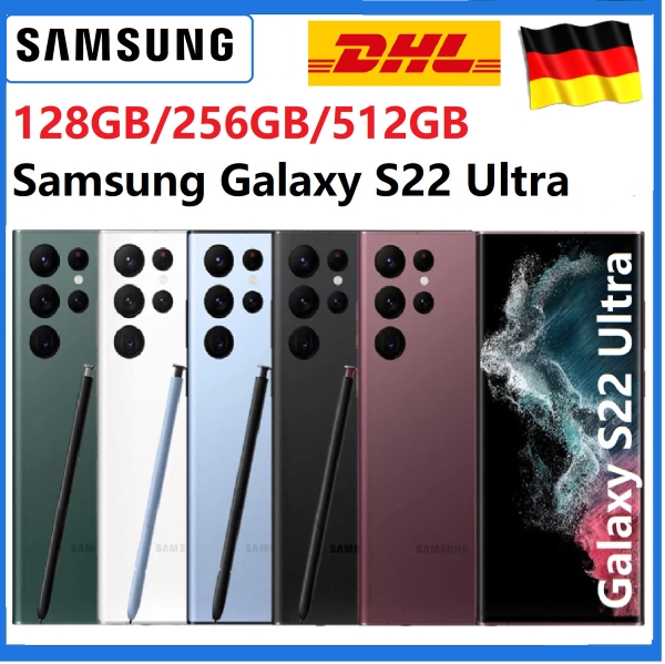 Neu Samsung Galaxy S22 Ultra 5G 128GB/256GB/512GB S908U Ohne Vertrag Smartphone