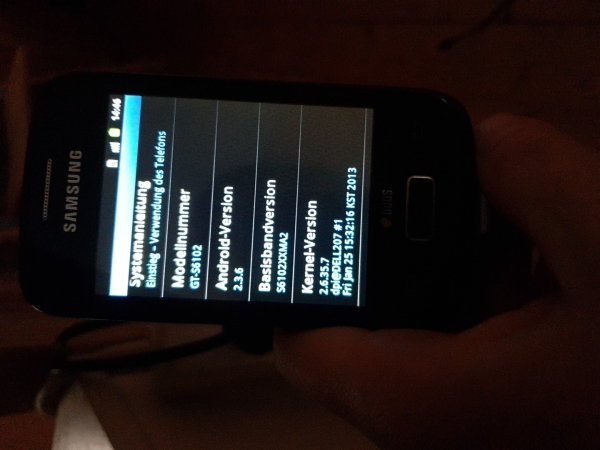 Samsung Galaxy Y Duos Strong Black Schwarz Smartphone Dual SIM GT-S6102