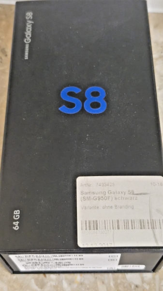 Samsung Galaxy S8 Smartphone, 64GB, Schwarz, SM-G950F komplett Set