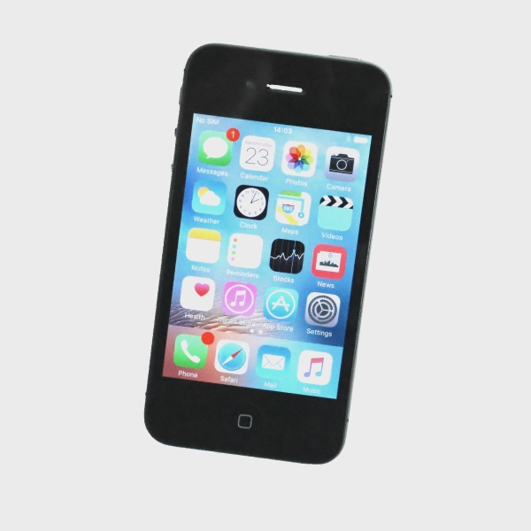 Apple iPhone 4s 16GB Schwarz Entsperrt IOS 9.3.6 Guter Zustand Grade B 133