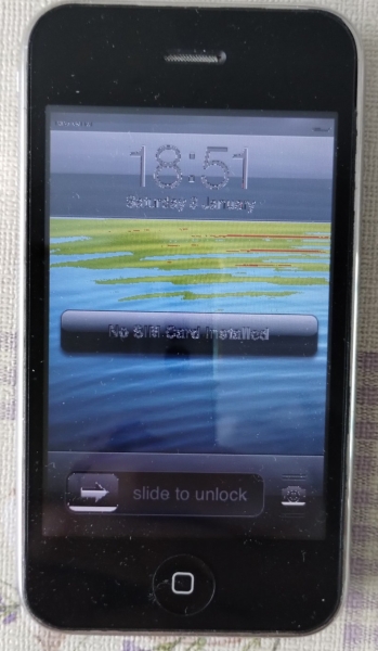Apple iPhone 3GS 16GB Schwarz A1303 Vintage Smartphone Defekt LCD Ersatzteile Reparatur