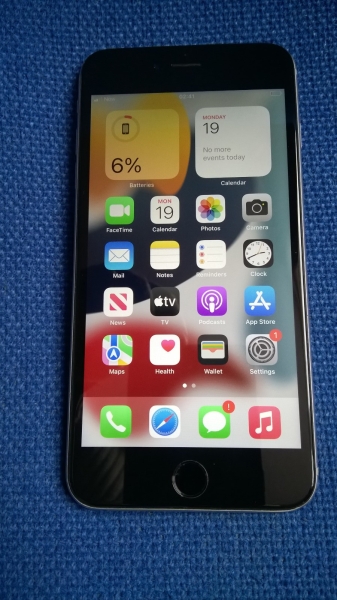 Apple iPhone 6s+ Plus 32GB entsperrt spacegrau 84% Akkuzustand – schöner Zustand