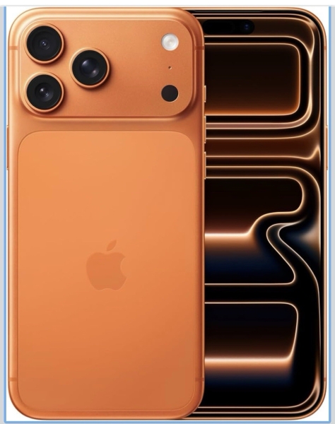 NEU Apple iPhone 17 Pro Max 5G 256GB AI Smartphone 6,9″ entsperrt – Cosmic Orange