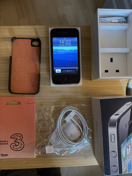 [KEIN DOWNGRADE] Apple iPhone 4 16GB, schwarz, iOS 4.2.1, EXTREM SELTEN ORIGINAL OS