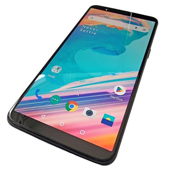 Nur Mobilteil ✔ OnePlus 5T 64GB+6GB Schwarz Dual Sim entsperrt • Android 10 A5010