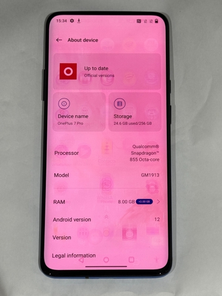 OnePlus 7 Pro (Dual SIM) – 256GB – Nebula Blue (12GB RAM) (entsperrt) Smartphone –
