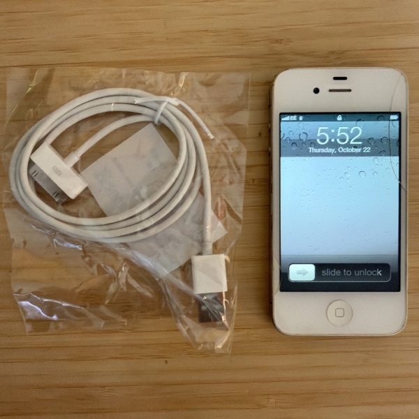 [SELTEN FUNKTIONIERENDES HANDY!] Apple iPhone 4 16GB, weiß, iOS 4.3.5, entsperrt, EE