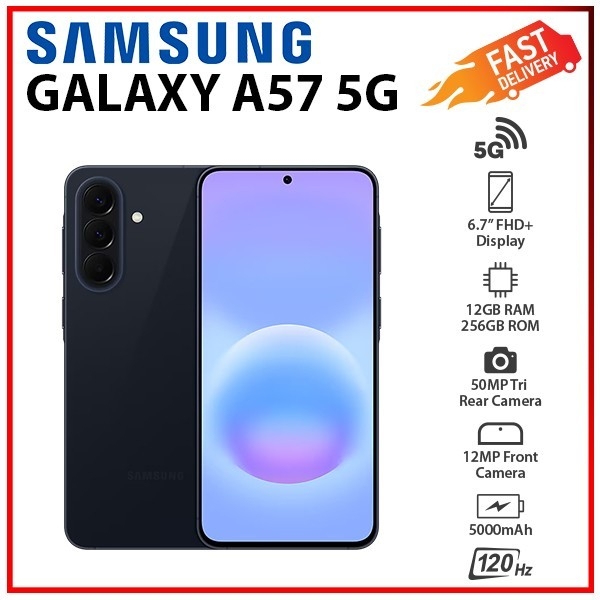 NEW Samsung Galaxy A57 5G 12GB+256GB NAVY Dual SIM Unlocked Android Smartphone
