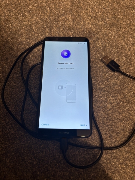 Huawei Y7 (2018) – 16 GB – Smartphone blau (entsperrt)