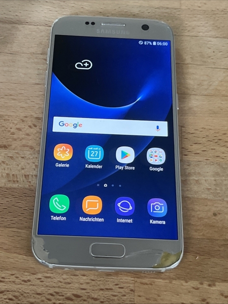 Smartphone Samsung Galaxy S7 Silber Schwarz SM-G930F 5,1Zoll 32Gb