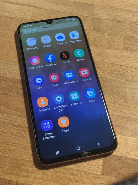 Samsung Galaxy A70 Duos 128 Schwarz Android 11 Smartphone 4G LTE A705FN Defekt