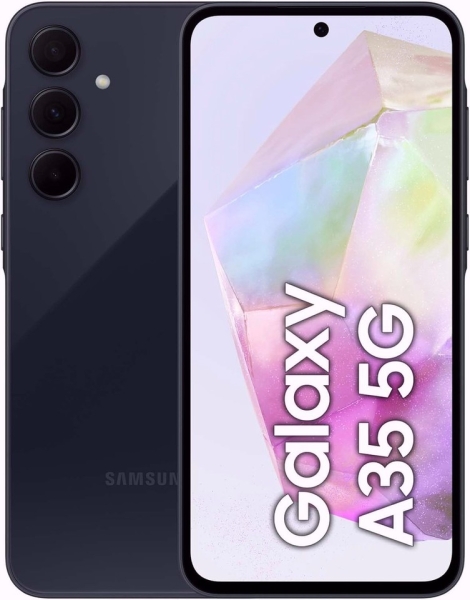 Samsung A35 5G 128GB Awesome Navy & Ice Blue 6GB-RAM entsperrt Android Smartphone