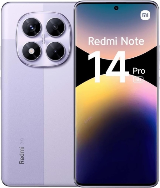 SMARTPHONE XIAOMI REDMI NOTE 14 PRO 24090RA29 5G 256GB DUAL SIM 200 MP VIOLETT