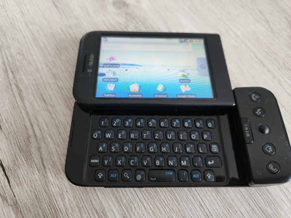 T-Mobile G1 HTC Dream Black – Voll funktionsfähig – Retro Smartphone 8GB