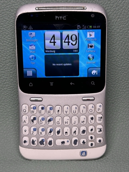 HTC ChaCha White Unlocked 3G 512MB 2.6″ 5MP QWERTY Facebook Android Smartphone