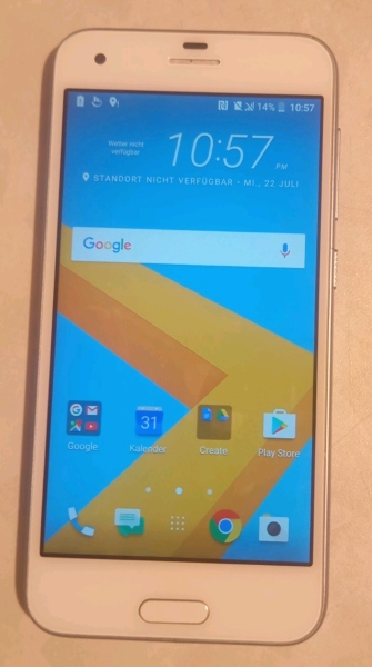 HTC One A9 Android Smartphone 32 GB Classic Candy-Bar, Silber/Weiß
